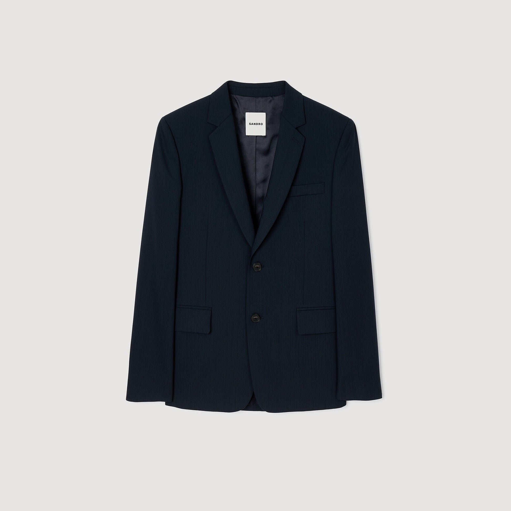 Sandro Wool suit jacket Midnight Blue