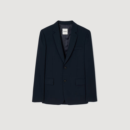 Sandro Wool suit jacket Midnight Blue