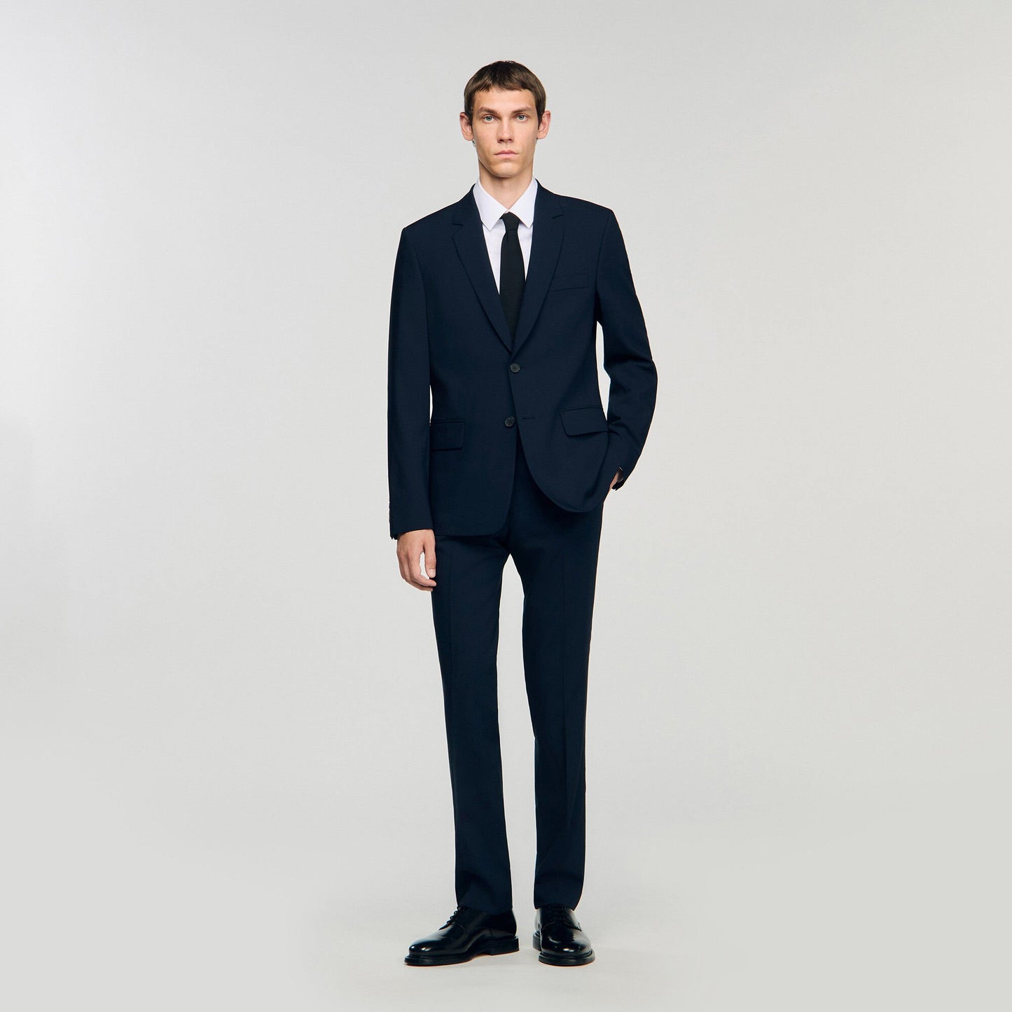 Sandro Wool suit jacket Navy Blue