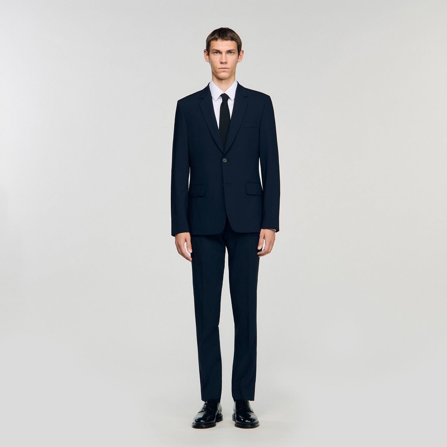 Sandro Wool suit jacket Navy Blue