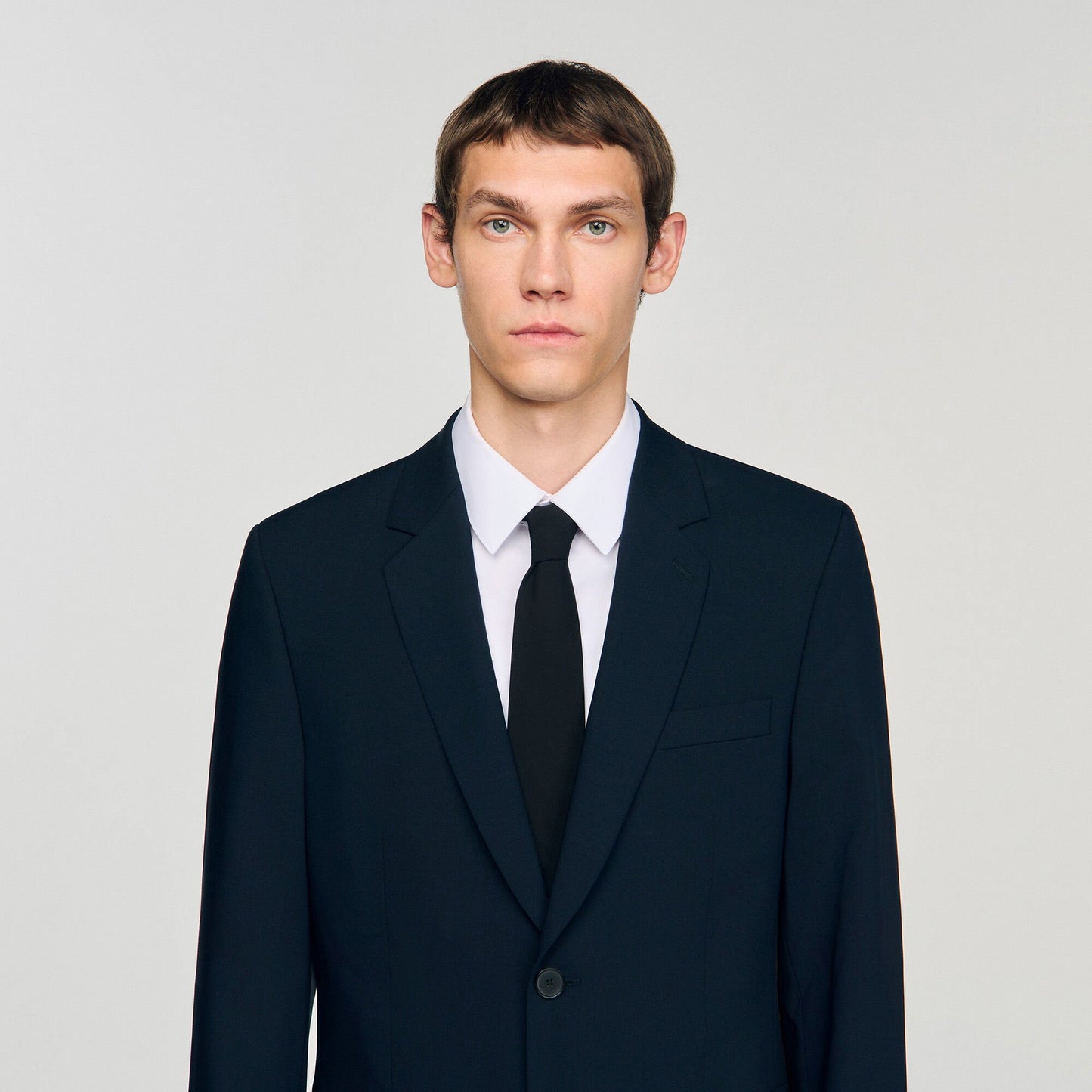 Sandro Wool suit jacket Navy Blue