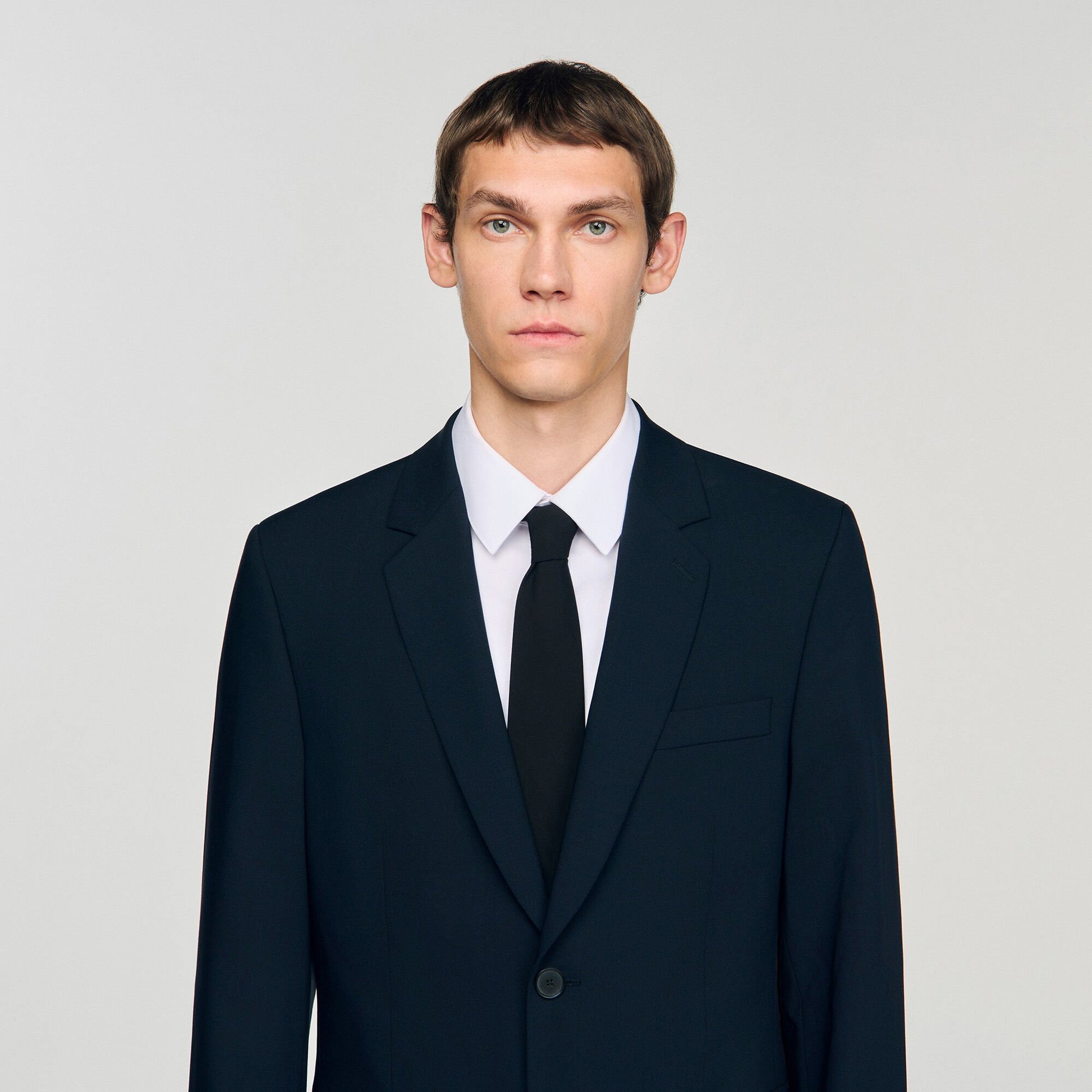 Sandro Wool suit jacket Navy Blue