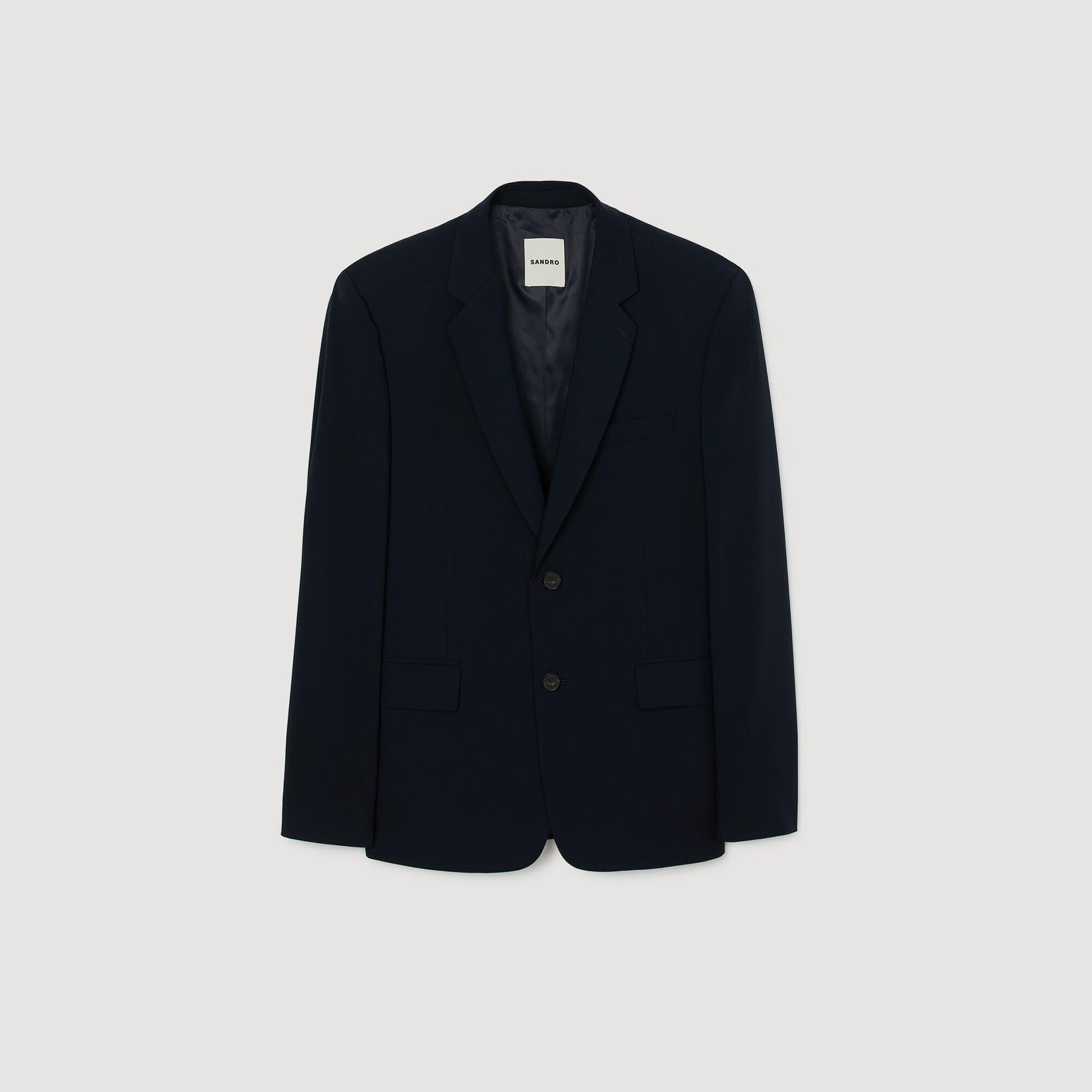 Sandro Wool suit jacket Navy Blue