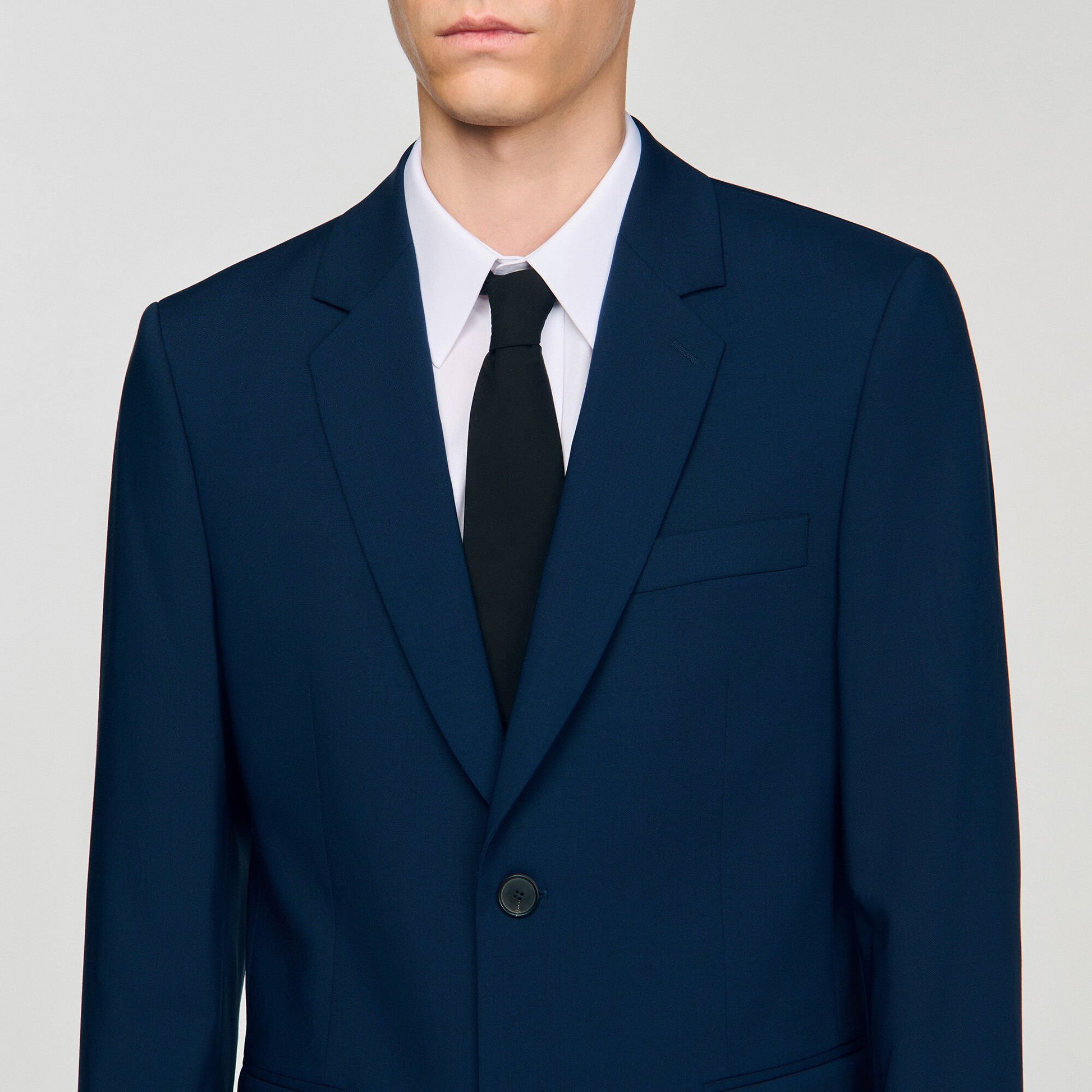 Sandro Wool suit jacket Royal Blue