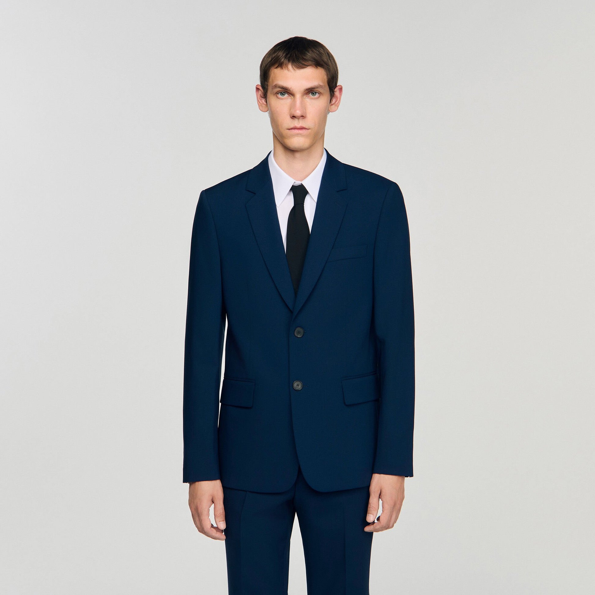 Sandro Wool suit jacket Royal Blue