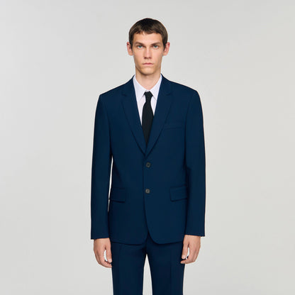 Sandro Wool suit jacket Royal Blue