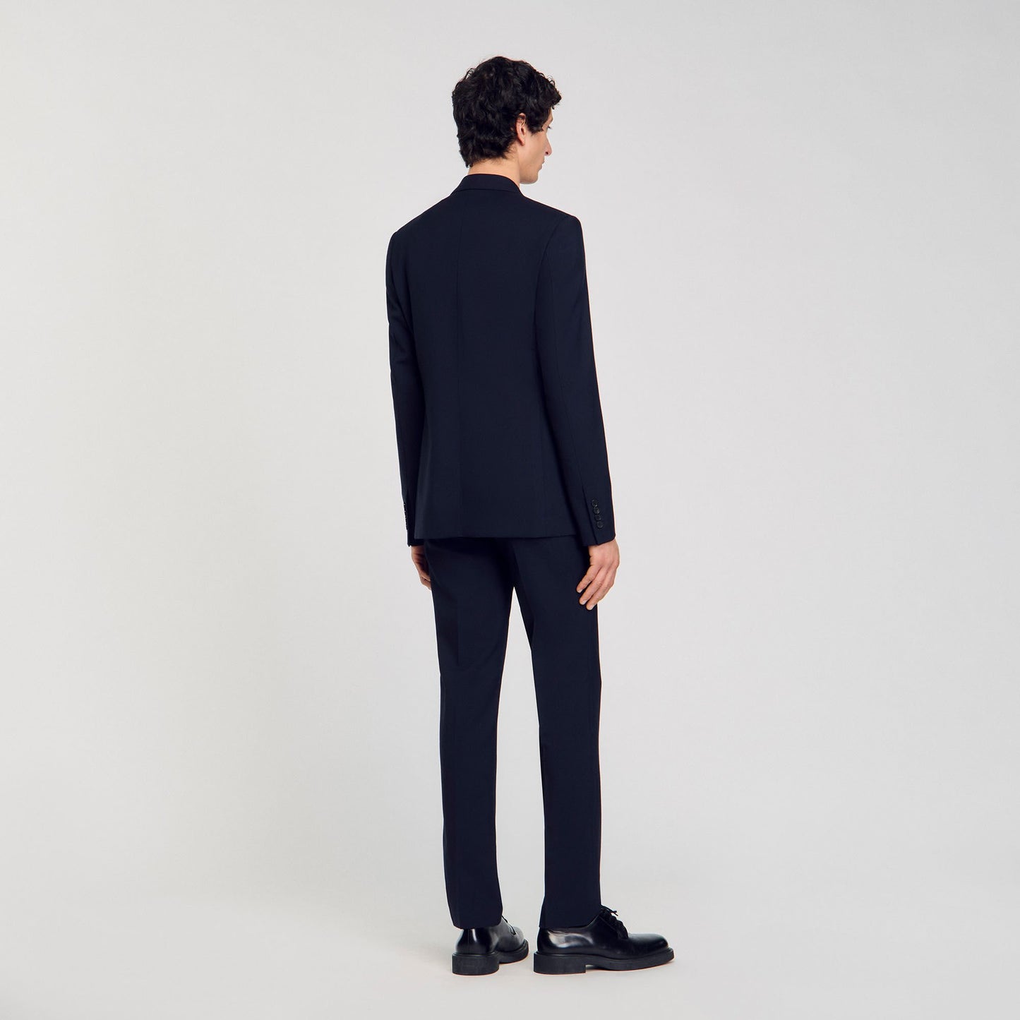Sandro Double-breasted suit jacket Navy Blue