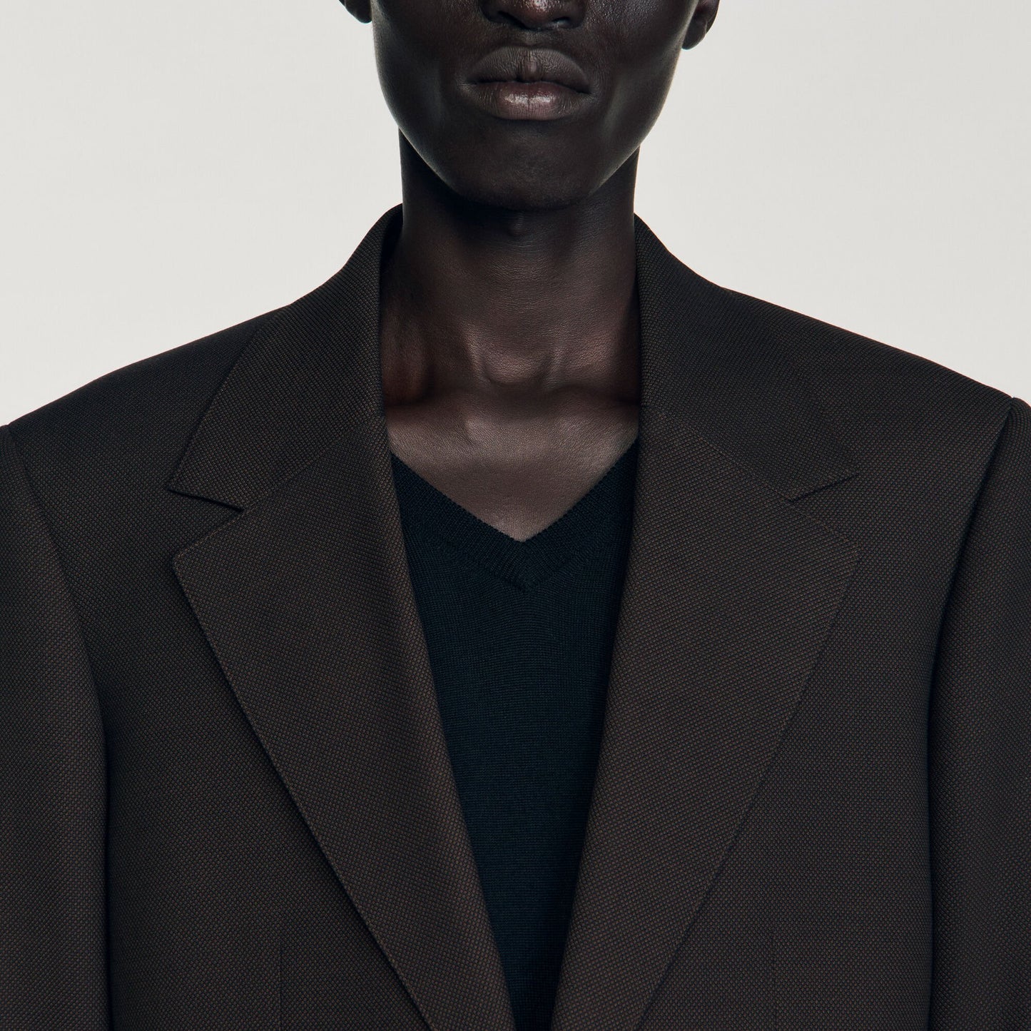 Sandro Wool suit jacket Chocolate