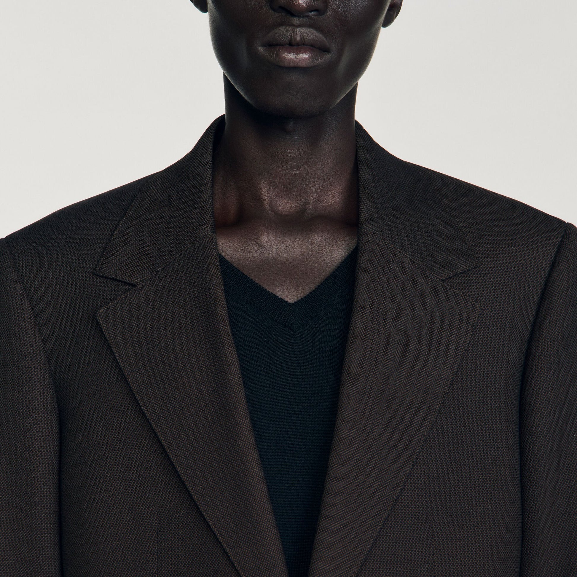 Sandro Wool suit jacket Chocolate