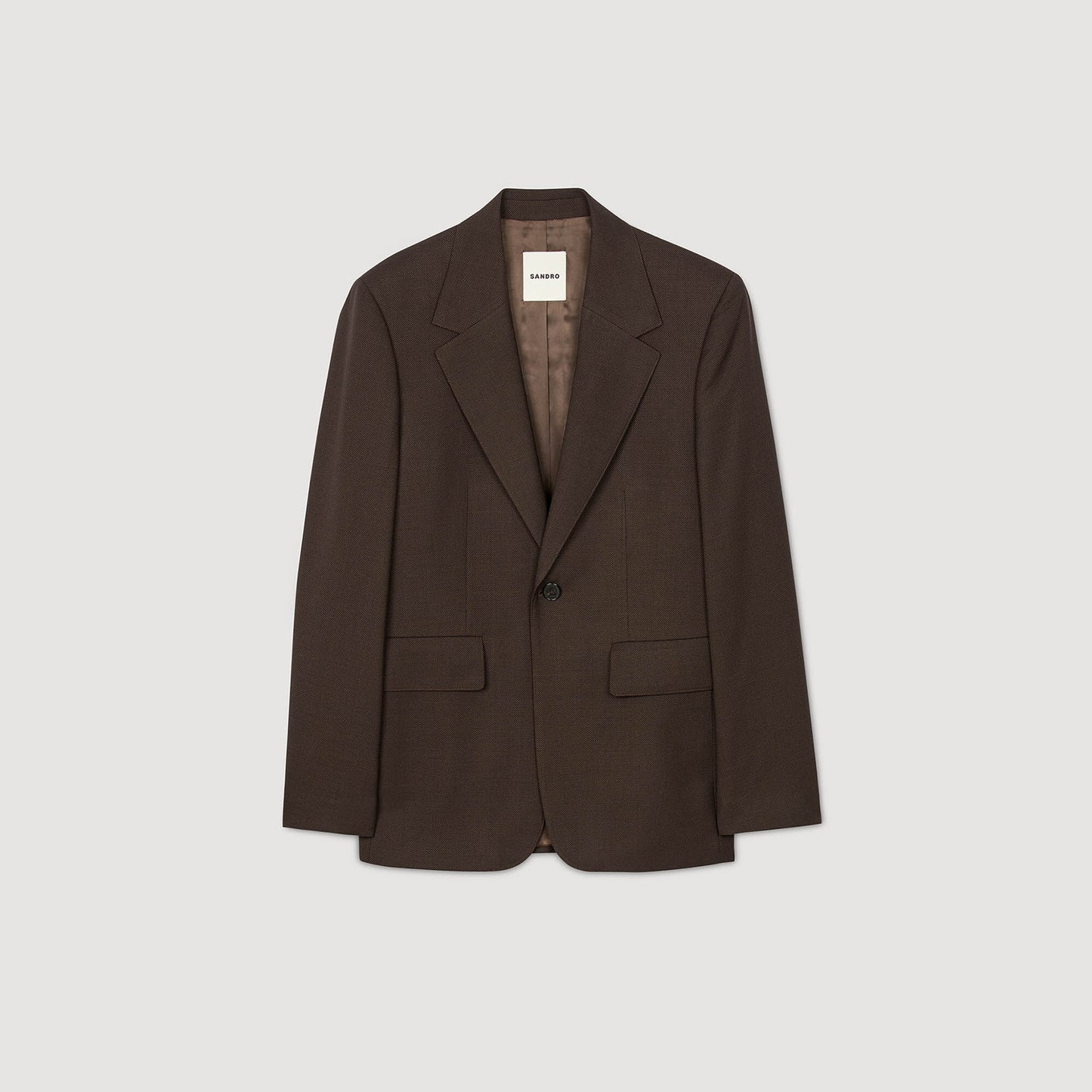 Sandro Wool suit jacket Chocolate