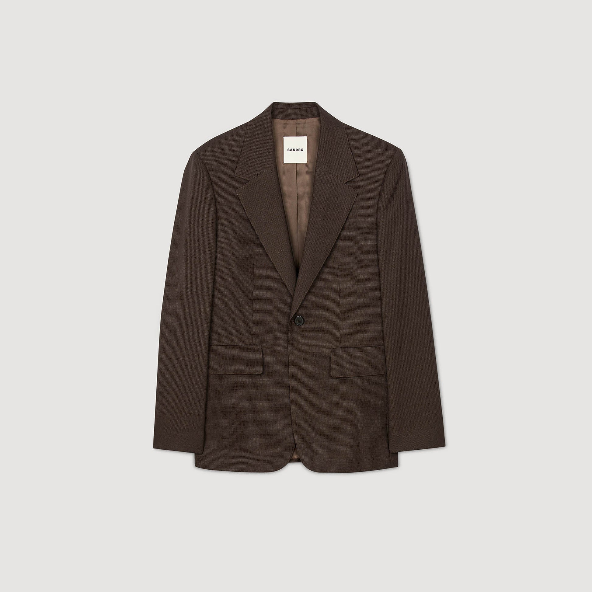 Sandro Wool suit jacket Chocolate