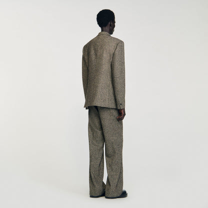 Sandro Double-breasted suit jacket String Chine