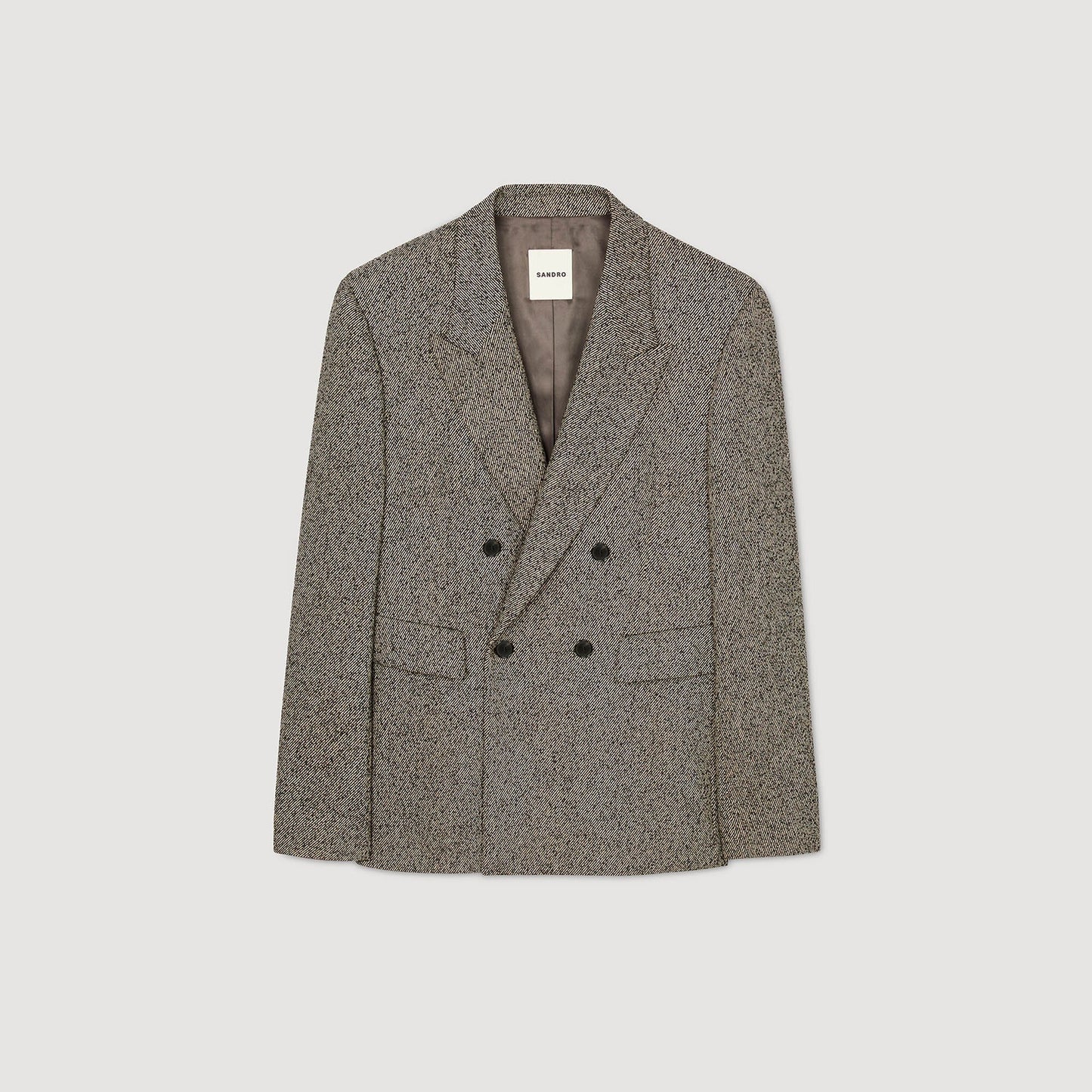 Sandro Double-breasted suit jacket String Chine