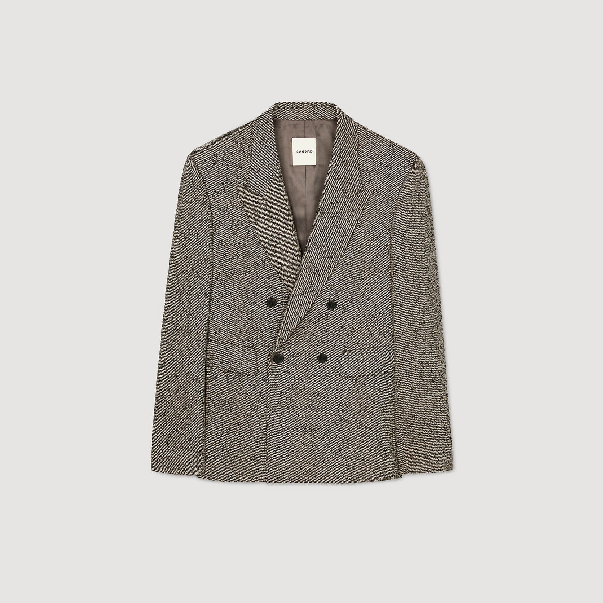 Sandro Double-breasted suit jacket String Chine