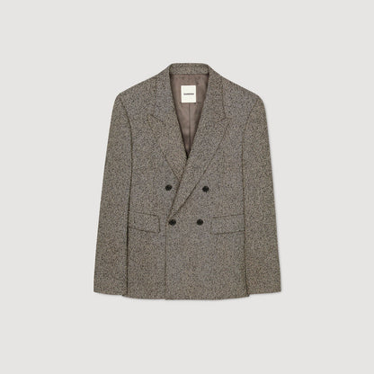 Sandro Double-breasted suit jacket String Chine