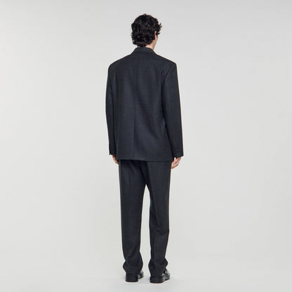Sandro Wool suit jacket Heather Charcoal