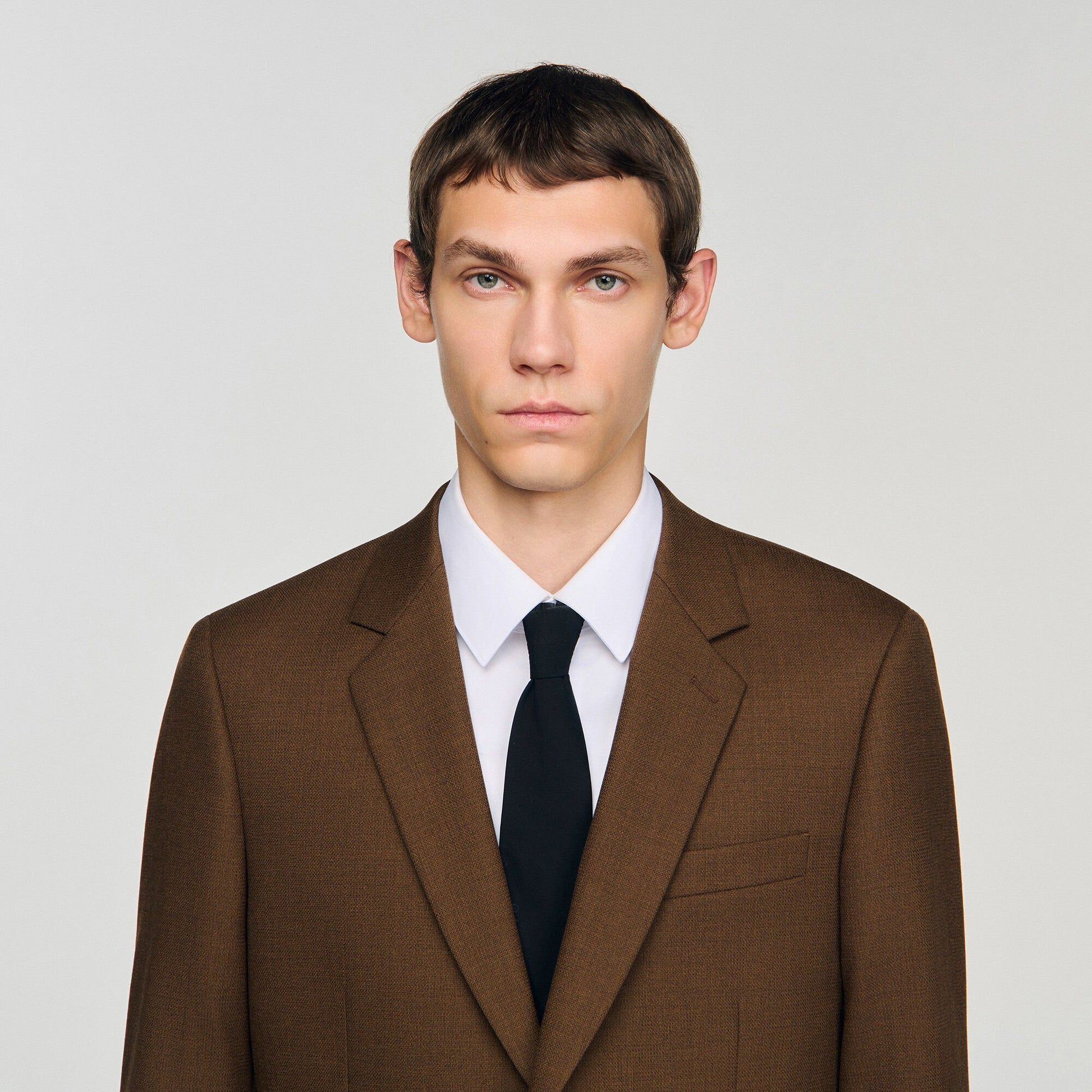 Sandro Wool suit jacket Tobacco Brown